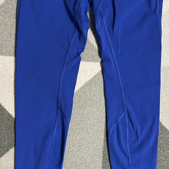 🤩EUC🤩 Lululemon Wunder Under Blue Athletic Leggings Women's Size 4 - Picture 4 of 12